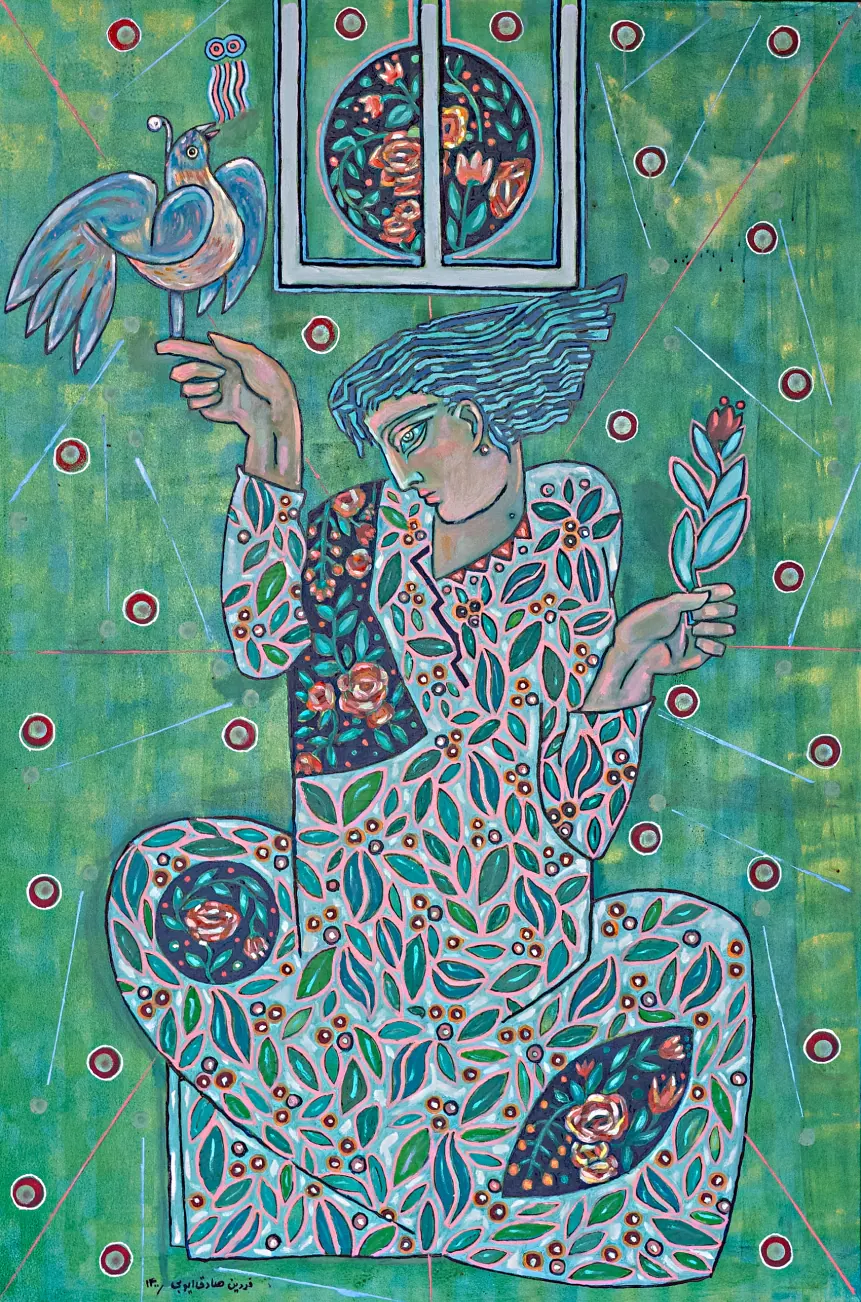 Painting 10 by Dr. Fardin Sadegh Ayoubi
