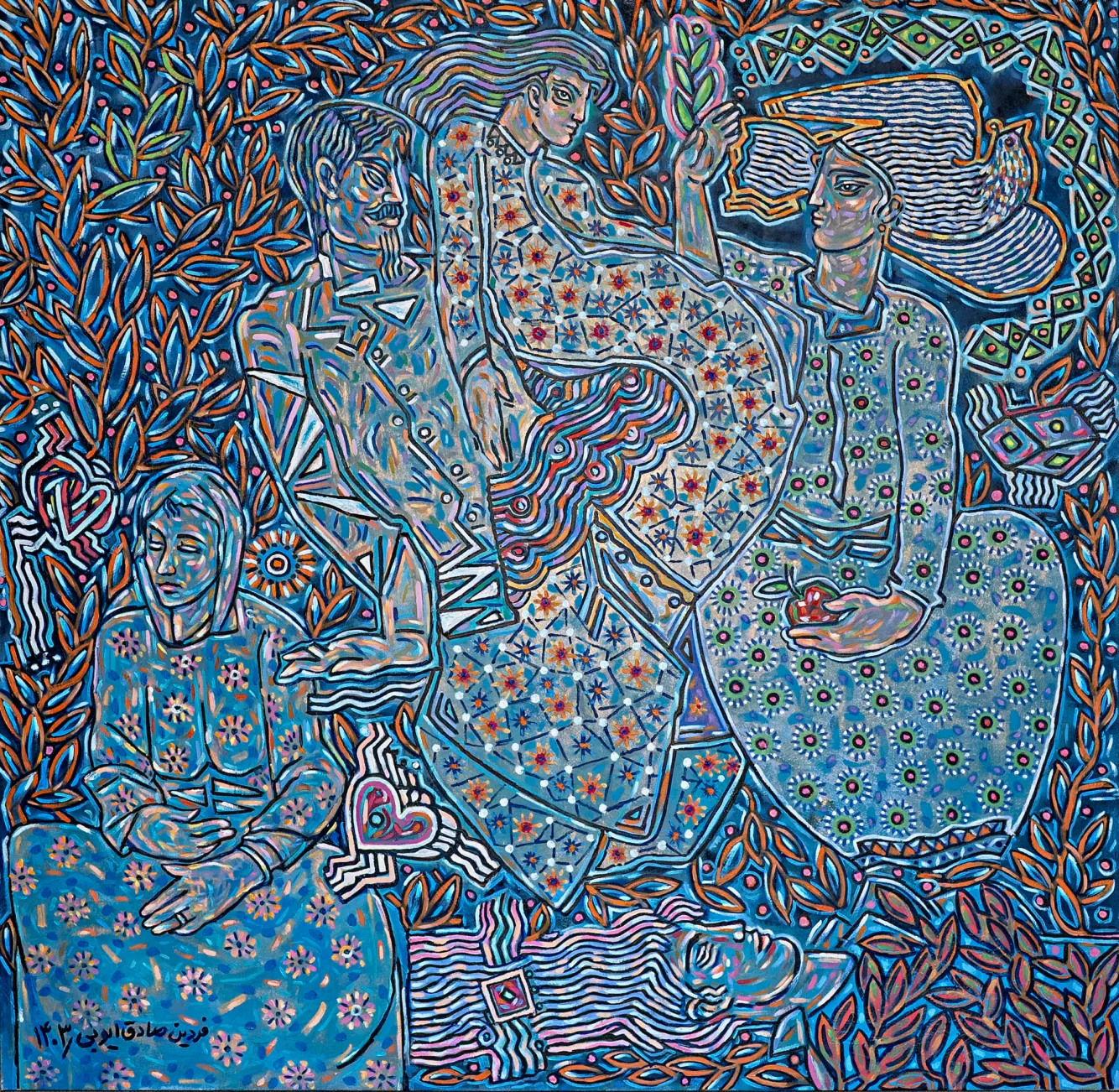 Painting 14 by Dr. Fardin Sadegh Ayoubi