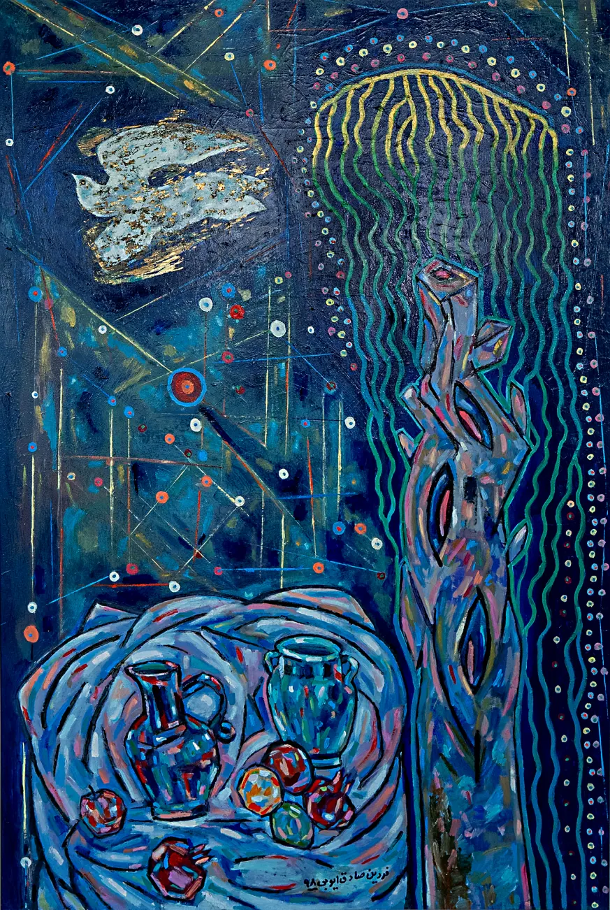 Painting 16 by Dr. Fardin Sadegh Ayoubi