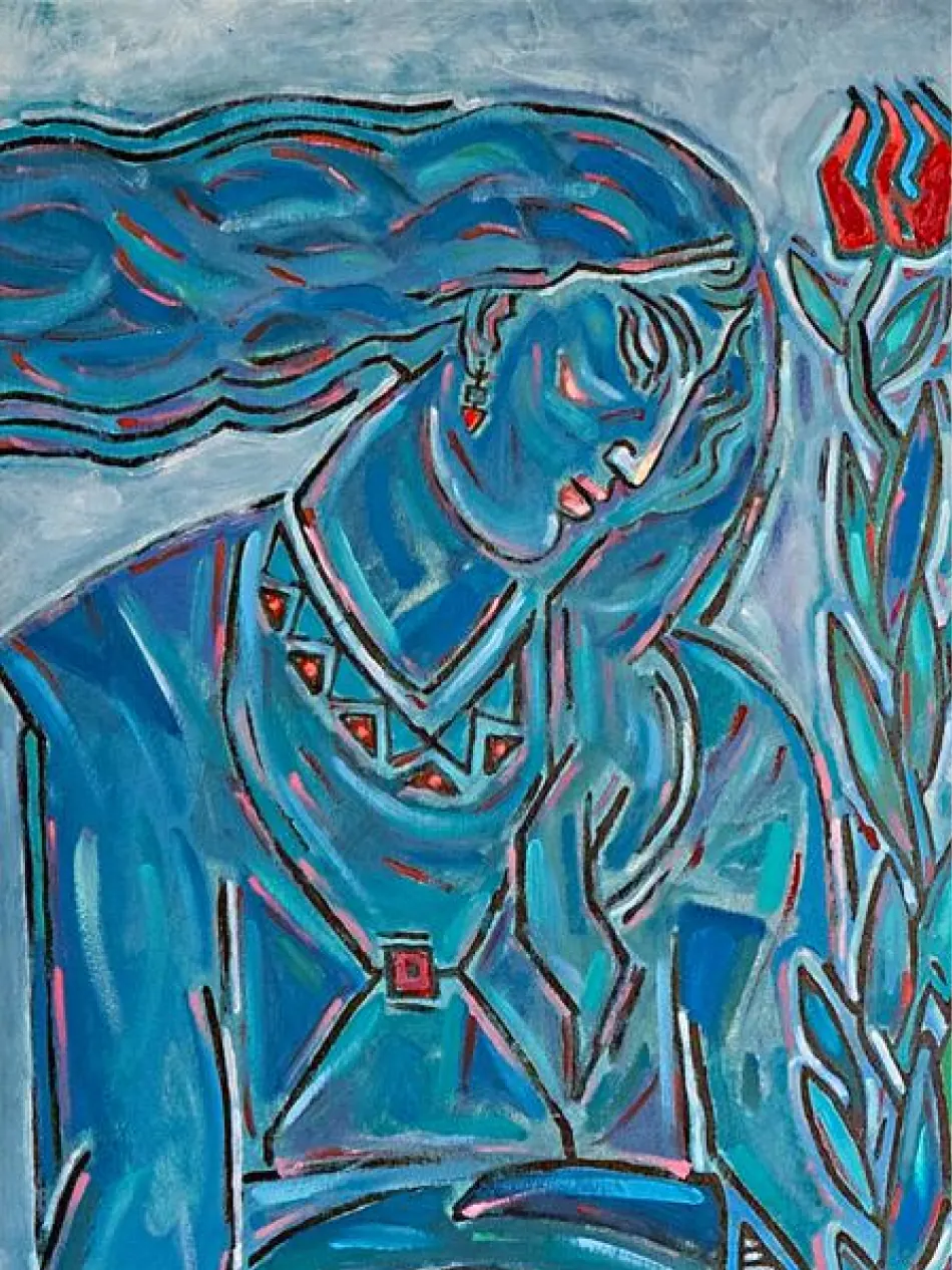 Painting 5 by Dr. Fardin Sadegh Ayoubi