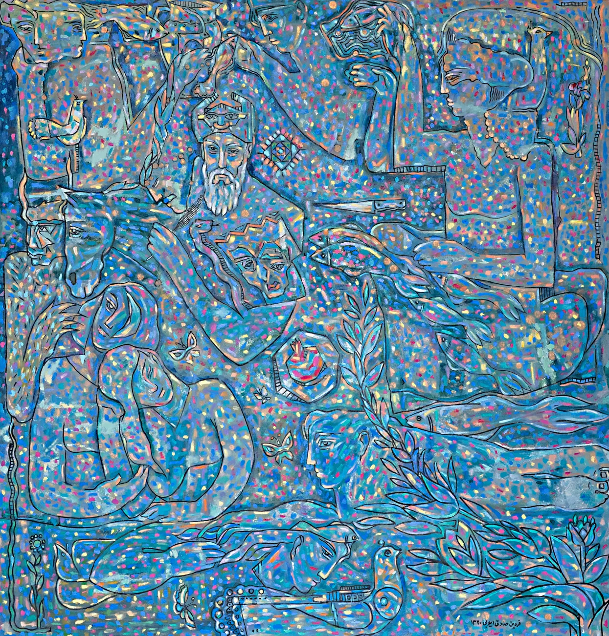 Painting 6 by Dr. Fardin Sadegh Ayoubi