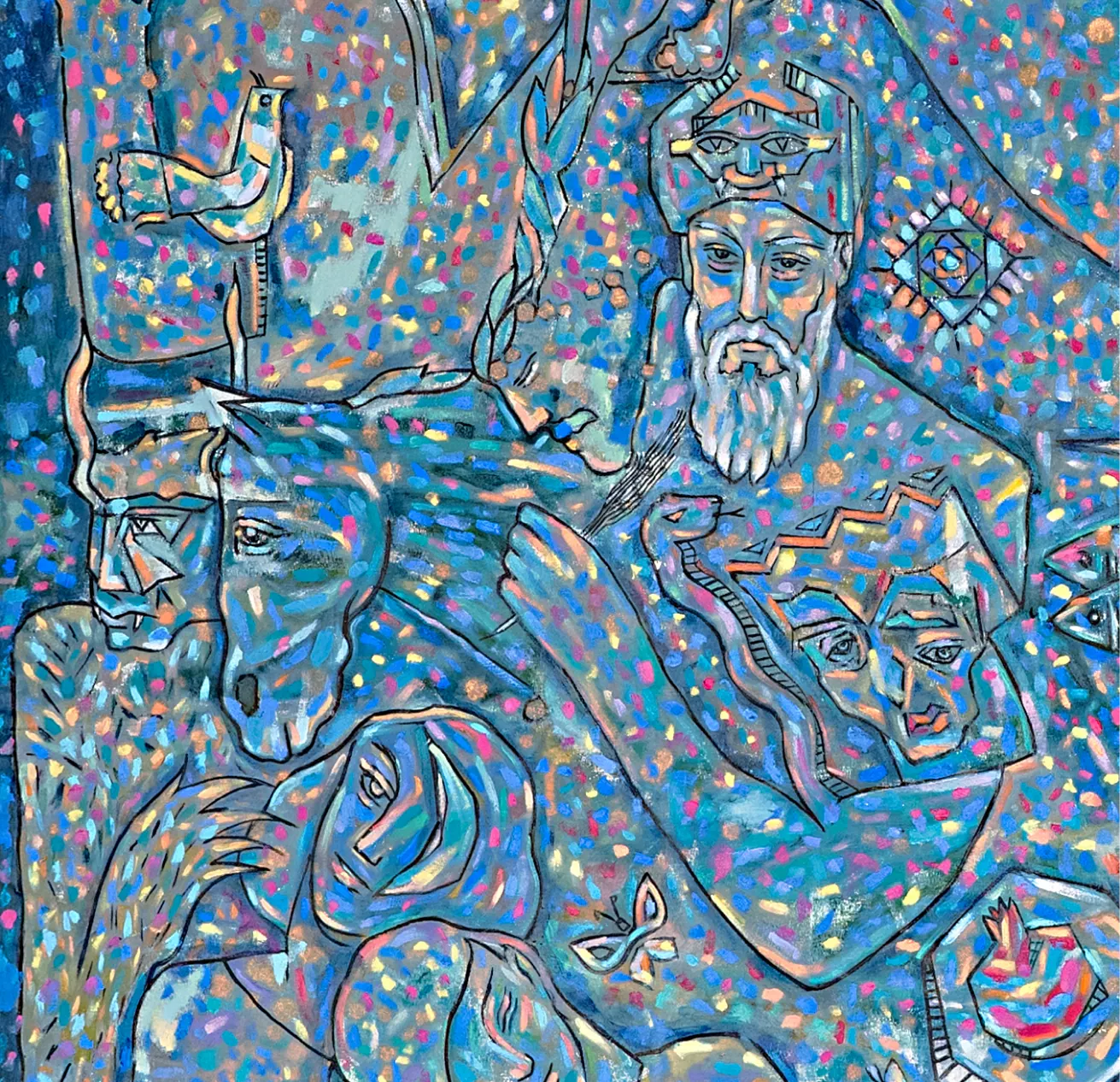 Painting 7 by Dr. Fardin Sadegh Ayoubi