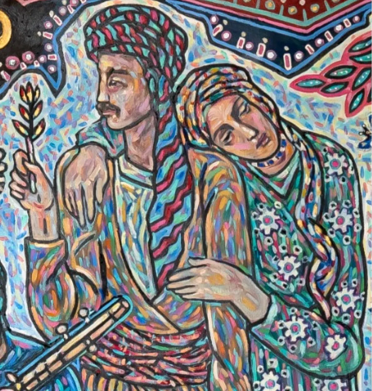 Painting 9 by Dr. Fardin Sadegh Ayoubi